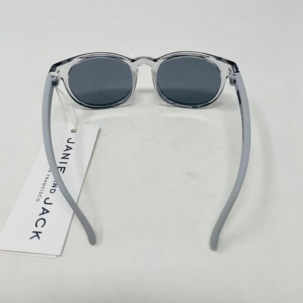 Janie and Jack Baby Boys Size 0-2 Years Round Sunglasses in Clear Gray $15